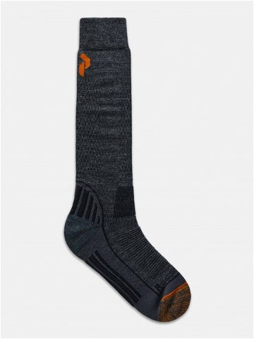 Ponožky peak performance ski sock šedá 35 37