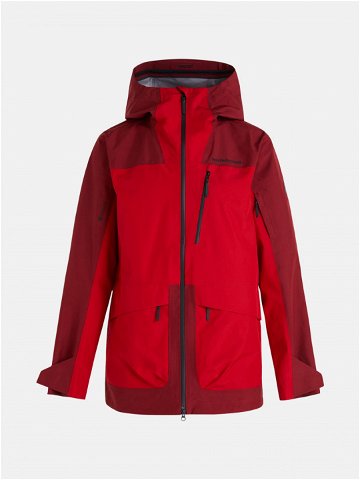 Lyžařská bunda peak performance m vertical 3l gore-tex jacket červená m