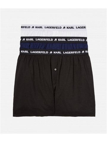 Spodní prádlo karl lagerfeld woven boxer shorts 3-pack různobarevná s