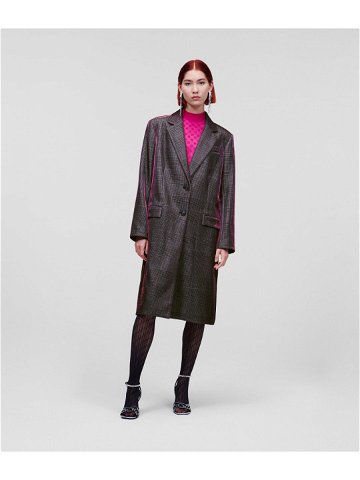 Kabát karl lagerfeld iridescent tailored coat černá 44