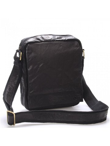 Luxusní velká kožená crossbody taška černá – Sendi Design Diverze