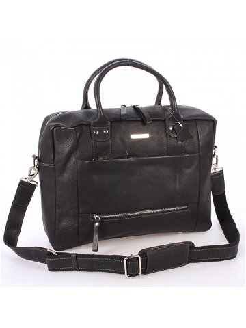 Černá luxusní a kvalitní kožená taška – Sendi Design Hero
