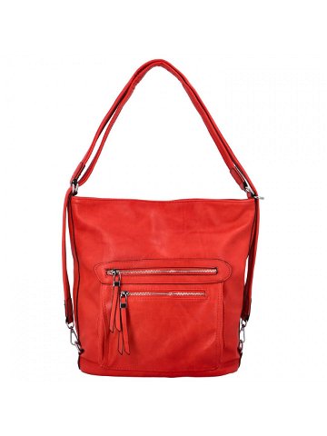 Dámská kabelka batoh červená – Romina Jaylyn