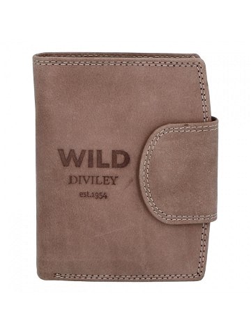 Pánská kožená peněženka taupe – WILD Soul