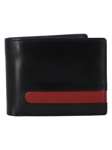 Kožená pánská černá peněženka – Tomas ItParr Detail