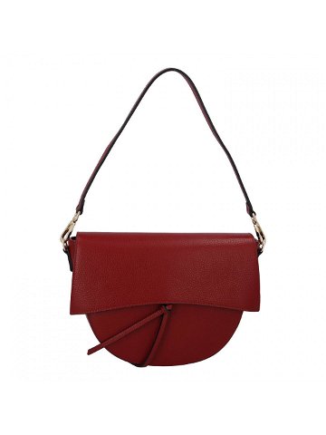 Dámská luxusní kožená kabelka tmavě červená – ItalY Mephia