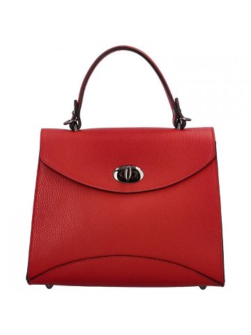 Dámská kožená kabelka do ruky červená – ItalY Sarah