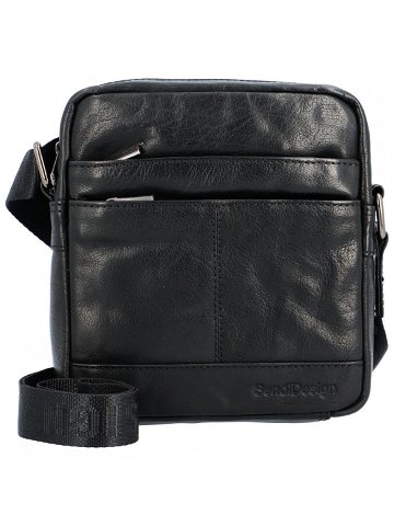 Pánská kožená taška černá – SendiDesign Shaper B