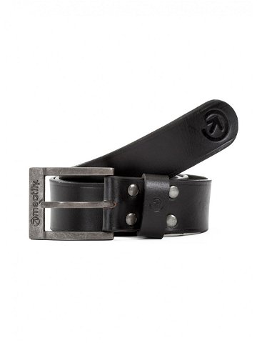 Meatfly Doppler Leather Belt A – Black Černá Velikost S M