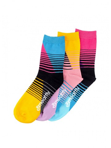 Meatfly ponožky Color Scale socks – S19 Triple pack Mnohobarevná Velikost XS S