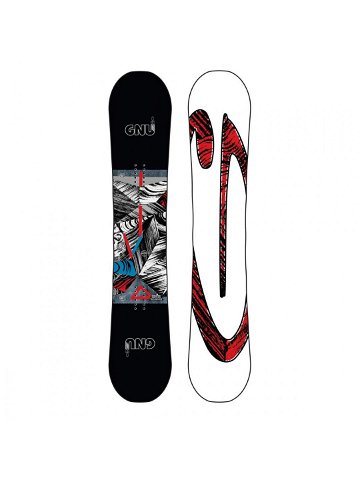 Gnu snowboards snowboard GNU Asym Carbon Credit BTX 159 Černá Velikost snb 159