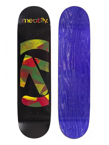 Meatfly skateboardová deska Netto Medium A – Black Rasta Černá Velikost skate 8 2 quot