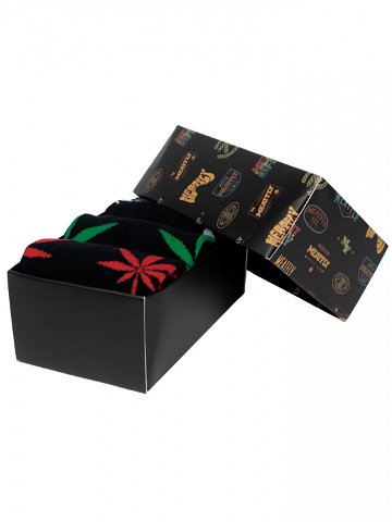 Meatfly pánské ponožky Ganja Black Gift Pack Mnohobarevná Velikost S M