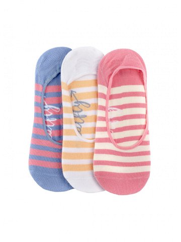 Meatfly ponožky Low socks – Triple pack D Big Stripes Mnohobarevná Velikost One Size