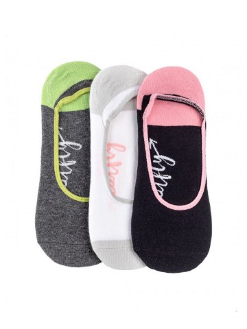 Meatfly ponožky Low socks – Triple pack E Logo Mnohobarevná Velikost One Size