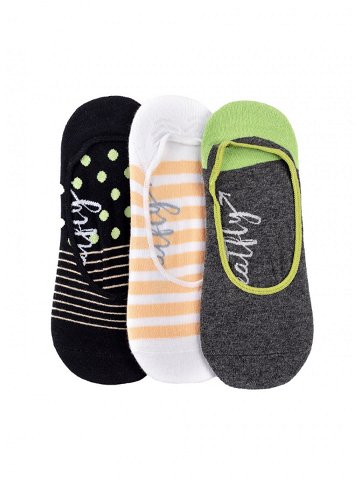 Meatfly ponožky Low socks – Triple pack H Anthracite Mnohobarevná Velikost One Size