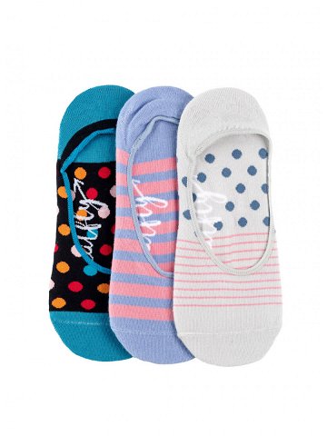 Meatfly ponožky Low socks – Triple pack I Blue Mnohobarevná Velikost One Size