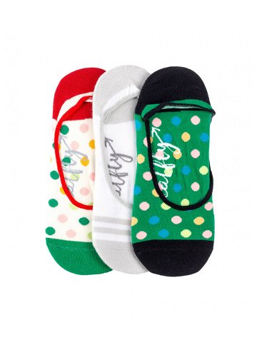 Meatfly ponožky Low socks – Triple pack K Green Mnohobarevná Velikost One Size