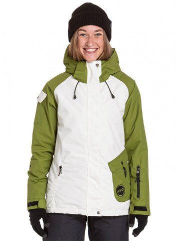 Nugget snowboardová bunda Fiesta Reborn B – Green Calla Linen White Bílá Velikost XL