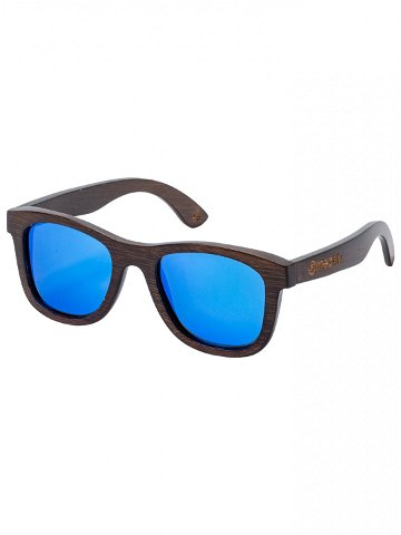 Meatfly sluneční polarizační brýle Bamboo Dark Blue Modrá Velikost One Size