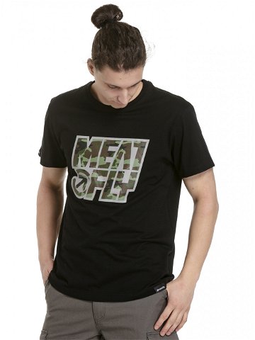 Meatfly pánské tričko Repash Black Černá Velikost XXXL 100 bavlna