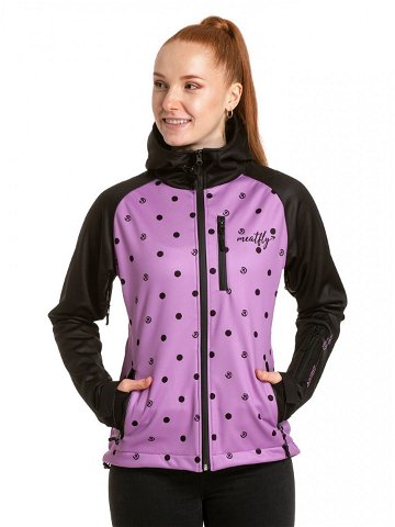 Meatfly dámská softshell bunda Zaja Purple Dots Fialová Velikost L