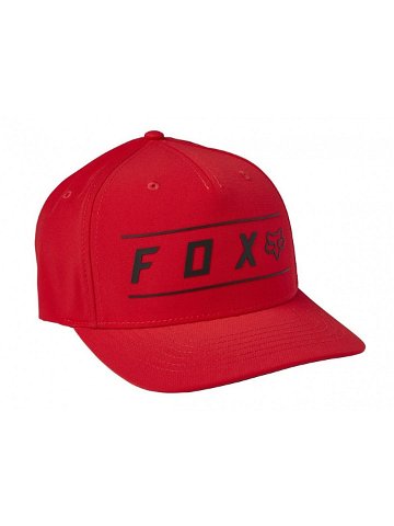 Fox pánská kšiltovka Pinnacle Tech Flexfit Flame Red Červená Velikost S M