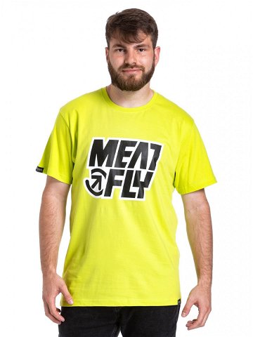 Meatfly pánské tričko Repash Safety Yellow Žlutá Velikost XXL