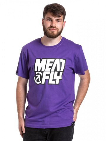 Meatfly pánské tričko Repash Violet Fialová Velikost XXL
