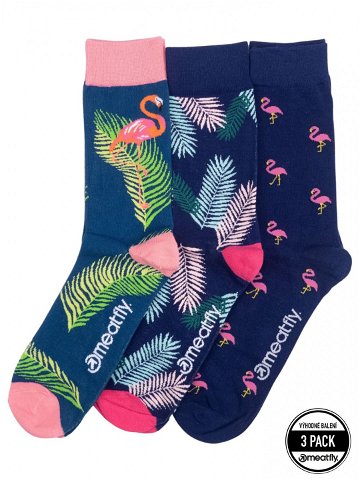 Meatfly ponožky Lexy Triple Pack Flamingo Mnohobarevná Velikost L XL