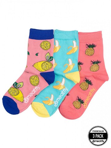 Meatfly ponožky Lexy Triple Pack Fruit Mnohobarevná Velikost S M