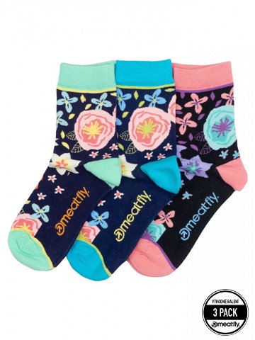 Meatfly ponožky Lexy Triple Pack Flowers Mnohobarevná Velikost S M