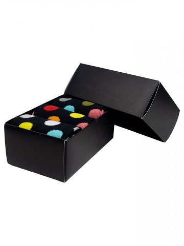 Meatfly ponožky Lexy Gift Pack Black Dots Mnohobarevná Velikost L XL