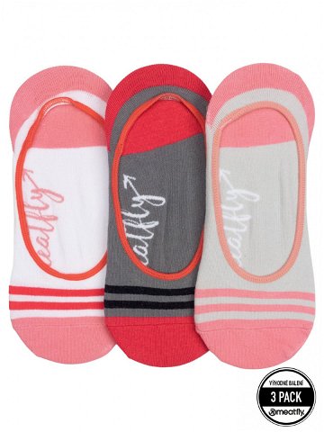 Meatfly ponožky Low Socks Triple Pack Grey Šedá Velikost One Size