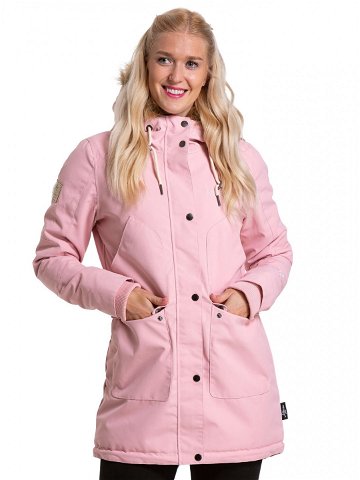 Meatfly dámská zimní bunda Amber Parka Powder Pink Růžová Velikost XL
