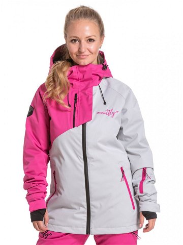 Meatfly dámská SNB & SKI bunda Deborah Premium Berry Pink Růžová Velikost XL
