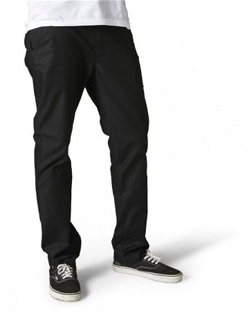 Fox pánské kalhoty Essex Stretch Black Black Černá Velikost 36