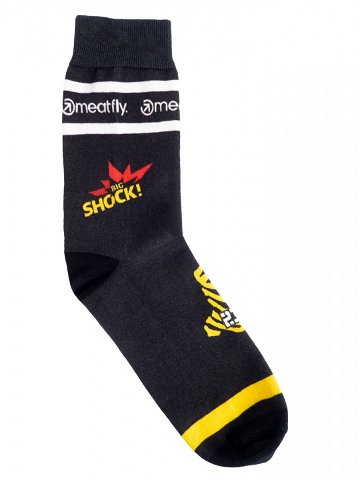 Meatfly ponožky Big Shock Dakar Black Černá Velikost L