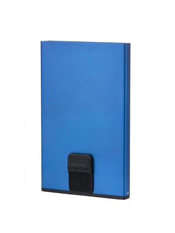 Samsonite Pouzdro na karty Alu Fit 201 Slide-up – modrá