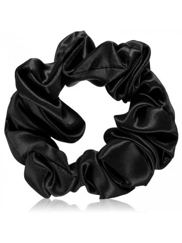 Crystallove Silk Scrunchie hedvábná gumička do vlasů Black 1 ks