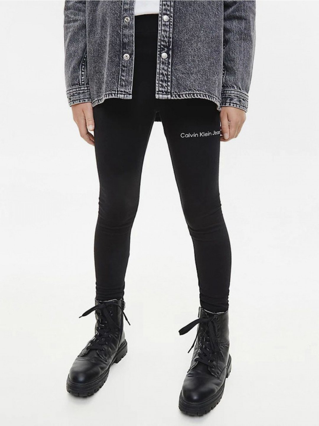 Calvin Klein Jeans Legíny dětské Černá