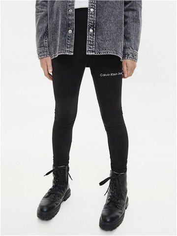 Calvin Klein Jeans Legíny dětské Černá