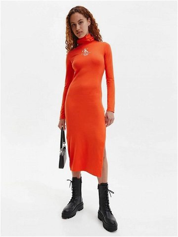 Calvin Klein Jeans Šaty Oranžová