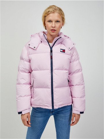 Tommy Jeans Zimní bunda Růžová