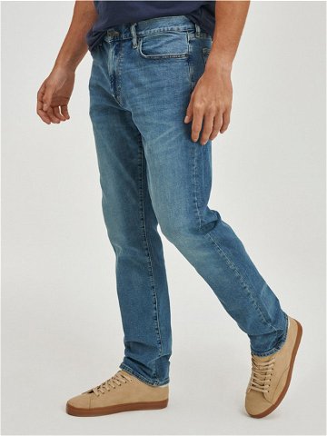 GAP V-Straight Taper Fairfax Medium Jeans Modrá