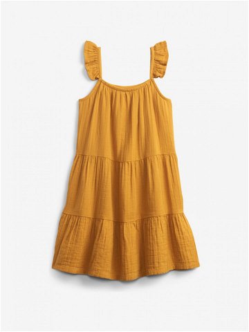 GAP Tier Šaty dětské Žlutá
