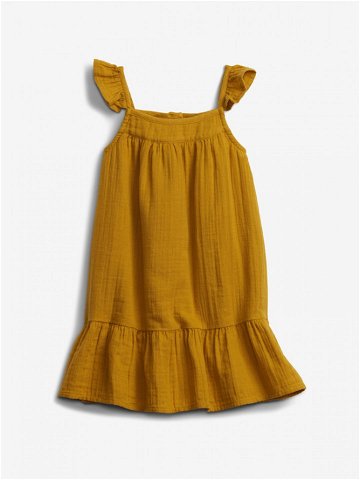 GAP Tier Šaty dětské Žlutá