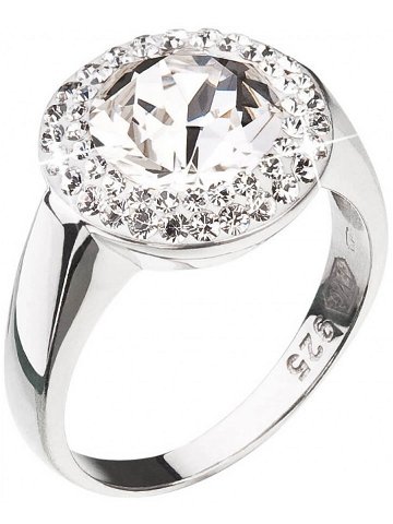 Evolution Group Stříbrný prsten se třpytivým krystalem Swarovski 35026 1 54 mm
