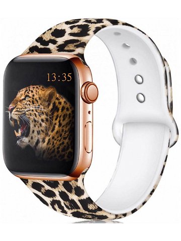 4wrist Silikonový řemínek pro Apple Watch – Leopardí 38 40 41 mm