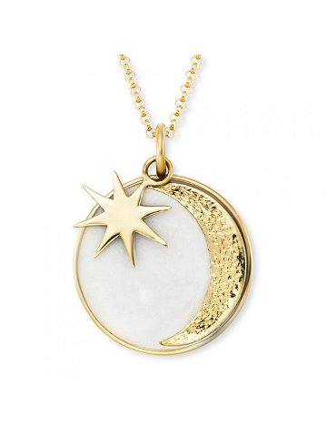 Engelsrufer Zlacený náhrdelník Měsíc a hvězda ERN-MOON-PE-G